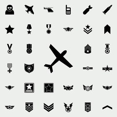aircraft icon. Army icons universal set for web and mobile