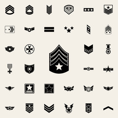 military epaulettes icon. Army icons universal set for web and mobile