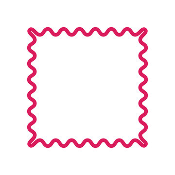 Zigzag frame vector illustration