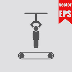 Conveyor icon.Vector illustration.