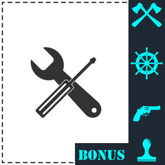 Repair icon flat