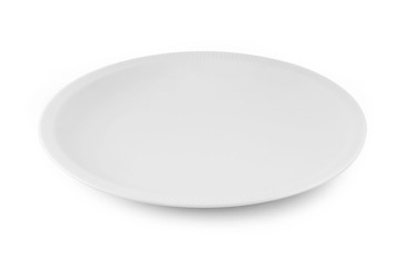 empty plate isolate on white background