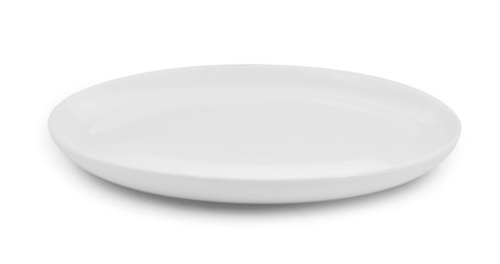 empty plate isolate on white background