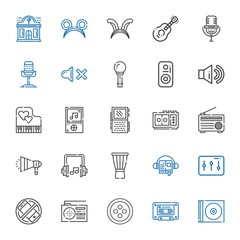 audio icons set