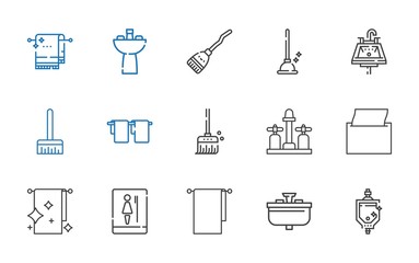 sanitary icons set