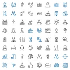 manager icons set