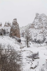Cappadocia, Turkey in winter time. 