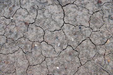 Drought, the ground cracks, no hot water, lack of moisture. Dried and Cracked ground,Cracked surface,Dry soil in arid areas