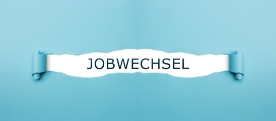 Jobwechsel auf gerissenen Papier