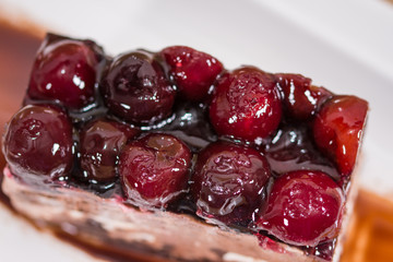 Homemade cake with berries