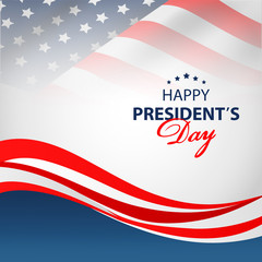 Happy Presidents Day background. Vector illustration