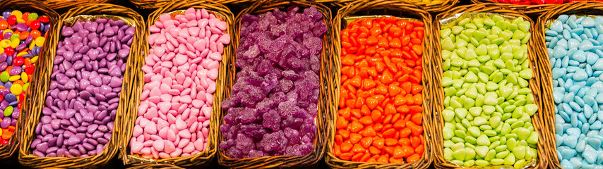 Valentines day hearts chocolate candies