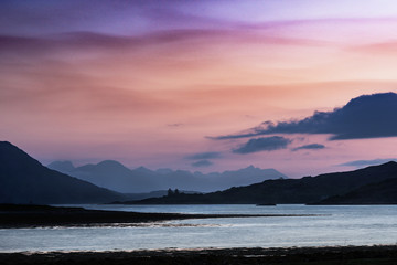 Sonnenuntergang Meeresarm Himmel