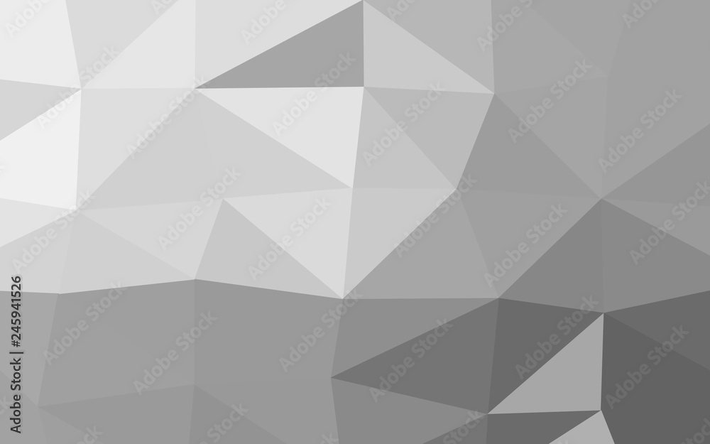 Aufkleber gray and white geometric background with low poly triangle shapes design