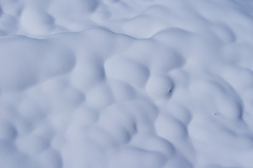 Obraz premium なだらかに起伏した雪面