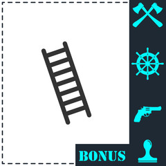 Ladder icon flat