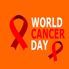 Illustration Of 4 February World Cancer Day Poster Or Banner Background -svg