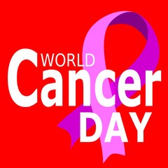 Illustration Of 4 February World Cancer Day Poster Or Banner Background -svg