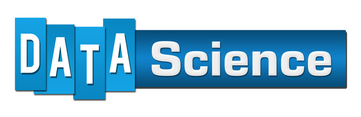 Data Science Blue Stripes Bar Horizontal 