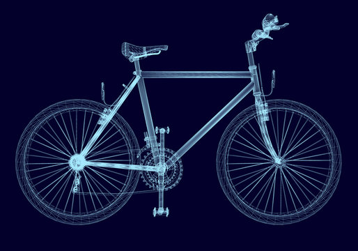 Bicycle wireframe