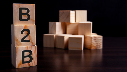 cube wooden B2B
