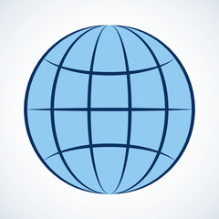 Globe. Vector drawing