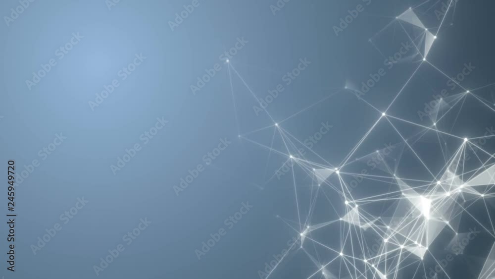 Poster crystal structure.abstract background with neon triangles. seamless loop.