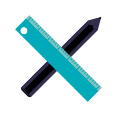 ruler and pencil symbol