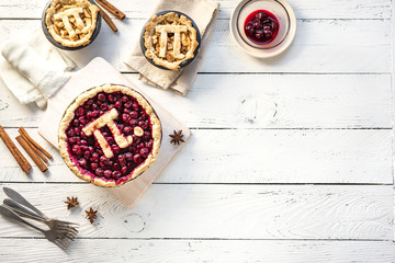 Pi Day Cherry and Apple Pies