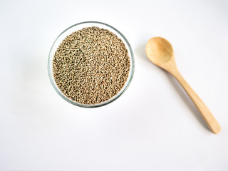 Perilla which property medicine on white background