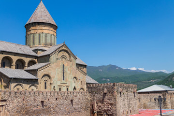 Svetitskhoveli Orthodox Cathedral (UNESCO World Heritage site) in Mtskheta, Georgia