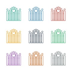 Obraz premium gate icon white background