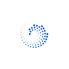 Abstract Halftone Dots Logo