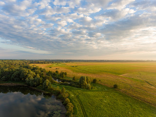 wild landscape during sunrise