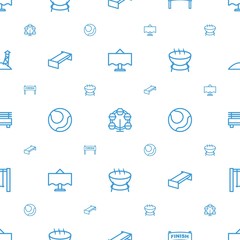 outdoor icons pattern seamless white background