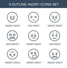 9 angry icons