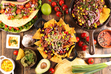 mexican food assortment