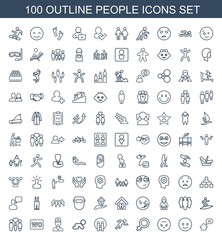 100 people icons