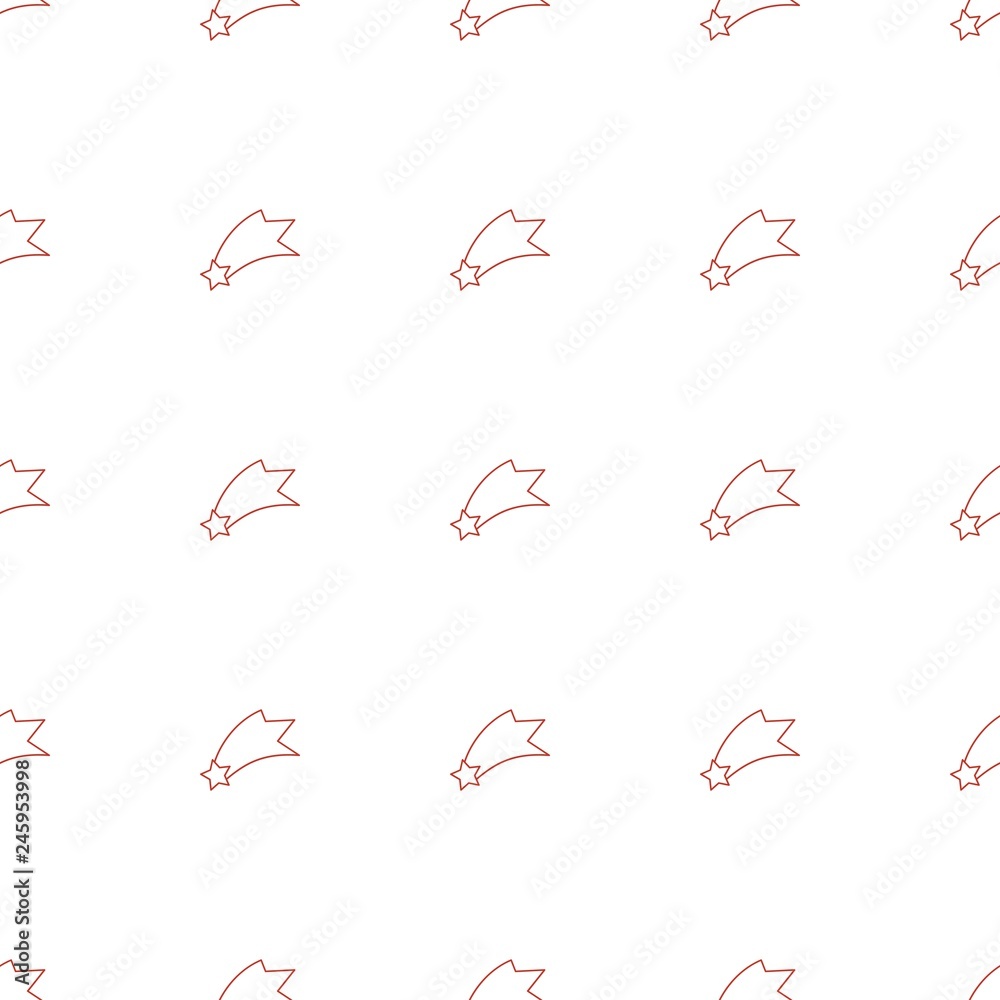 Poster falling star icon pattern seamless white background