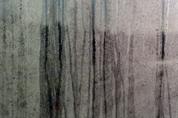 Condensation on a glass pane adstract pattern