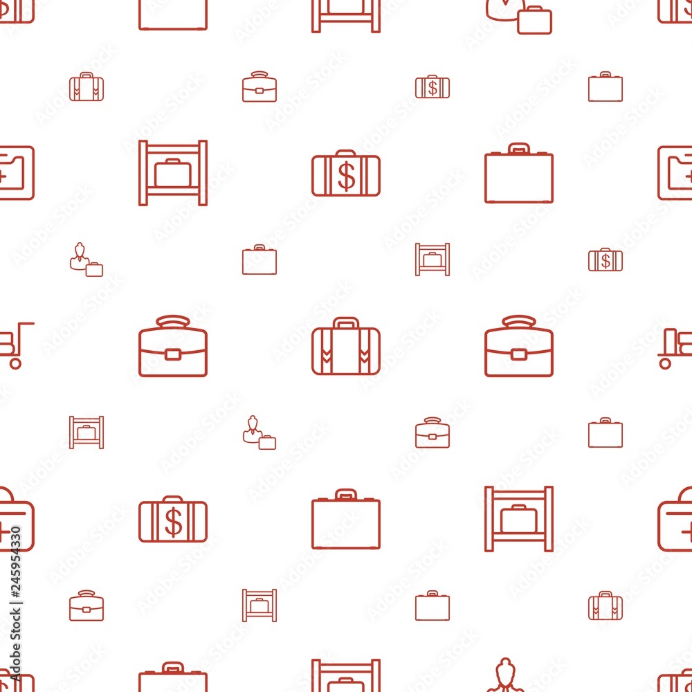 Poster case icons pattern seamless white background