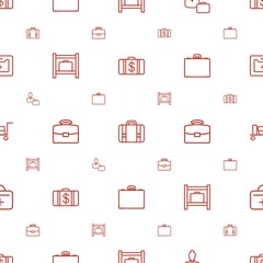 case icons pattern seamless white background