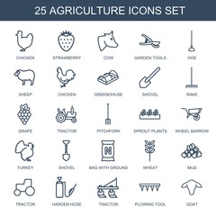 25 agriculture icons