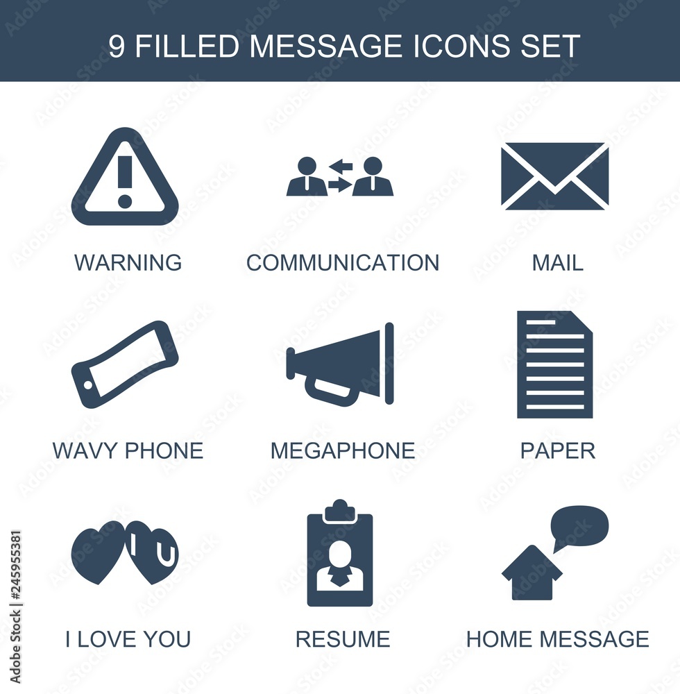 Poster message icons