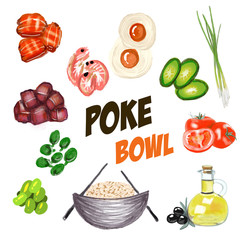 Poke Bowl Hawaiian cuisine food natural restaurant
