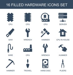Obraz premium 16 hardware icons