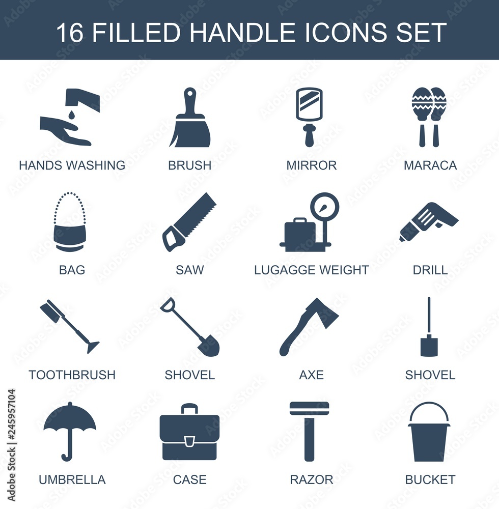 Poster 16 handle icons