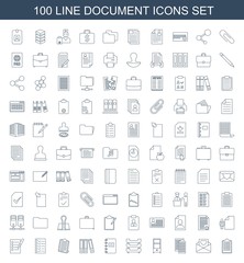 100 document icons
