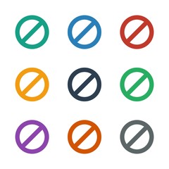 prohibited icon white background