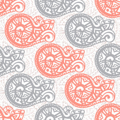 Vector ornamental ethnic art, patterned Indian, Turkish, Arabic, African, paisley. Hand drawn illustration. Magic symbol. Original design in doodle style.